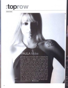 Paula Febbe na Revista Top Magazine